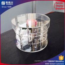 High Quality Luxury Acrylic Round Rose Box Decorative Box